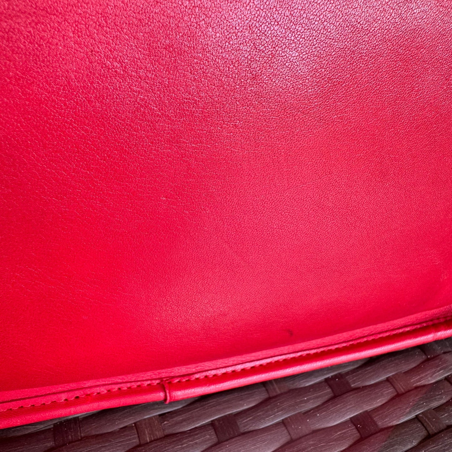 Vintage Coach Red Zippered Clutch 9455