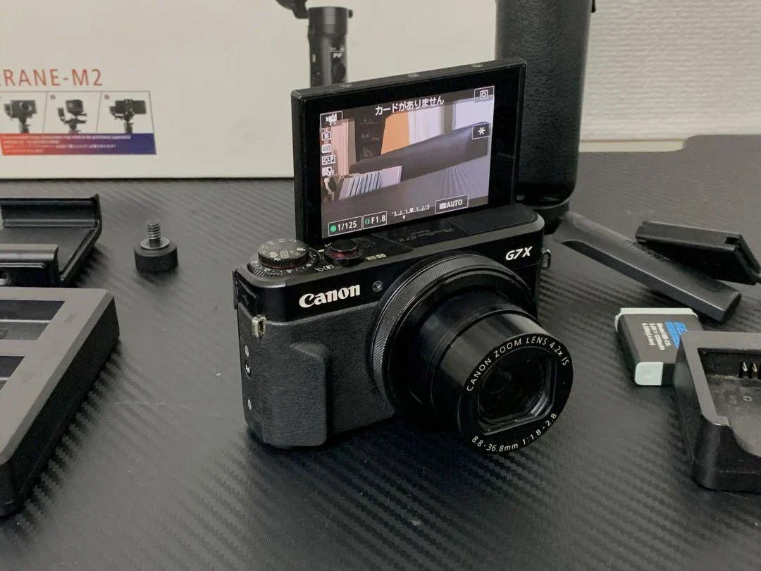 Canon G7x mark II, Zhiyun Crane M2 set camera
