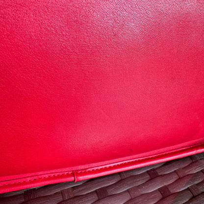 Vintage Coach Red Zippered Clutch 9455