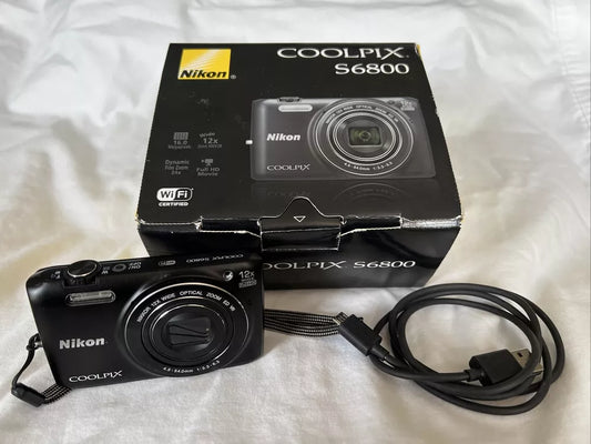 Nikon Coolpix S6800 16 0 Mega Pixels 12X Optical Zoom Compact Digital Camera Dv