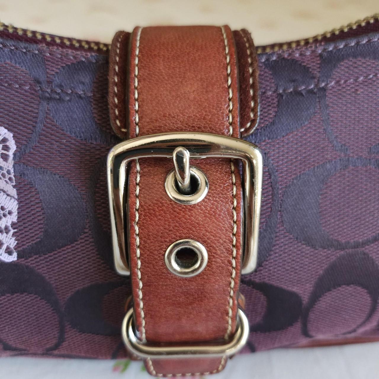 💜 Y2K Vintage Coach Purple Mini Demi Buckle Shoulder Bag 💜