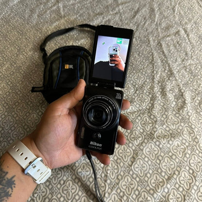 Nikon Coolpix S6900 Black 16 0Mp 12X Zoom Wifi Digital Camera Great Condition Ft