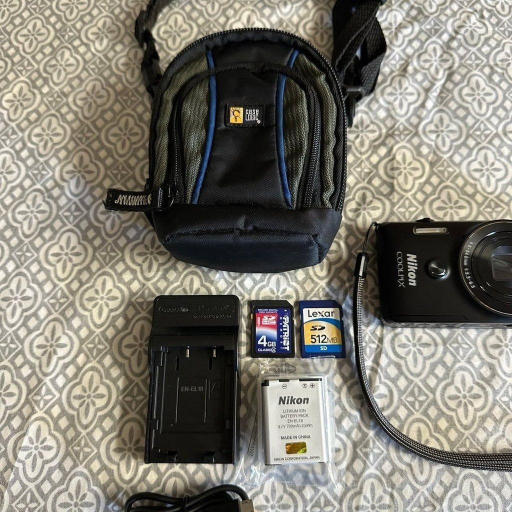 Nikon Coolpix S6900 Black 16 0Mp 12X Zoom Wifi Digital Camera Great Condition Ft