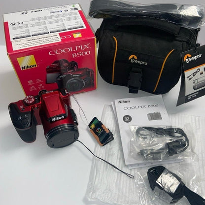 Nikon Coolpix B500 16 Mp Digital Camera Red Oa