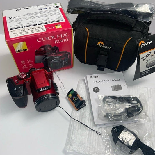 Nikon Coolpix B500 16 Mp Digital Camera Red Oa