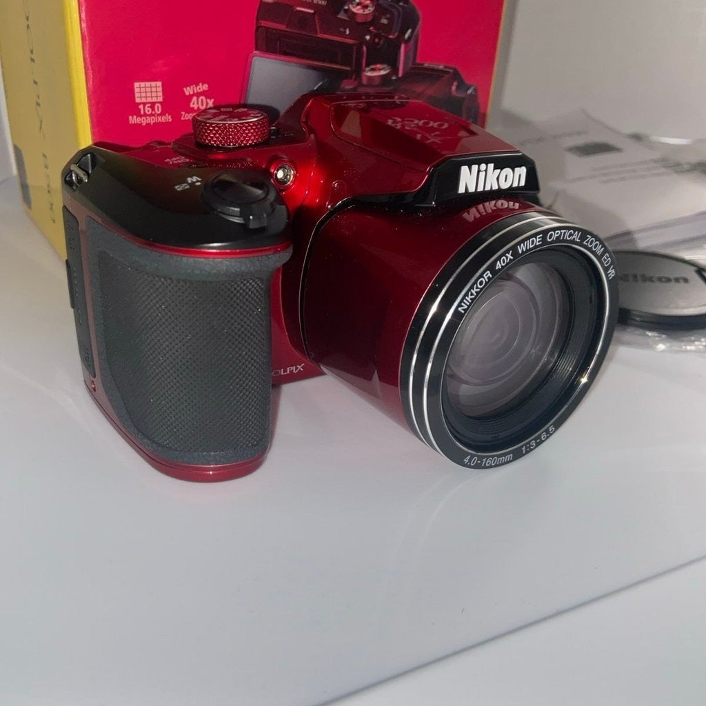 Nikon Coolpix B500 16 Mp Digital Camera Red Oa