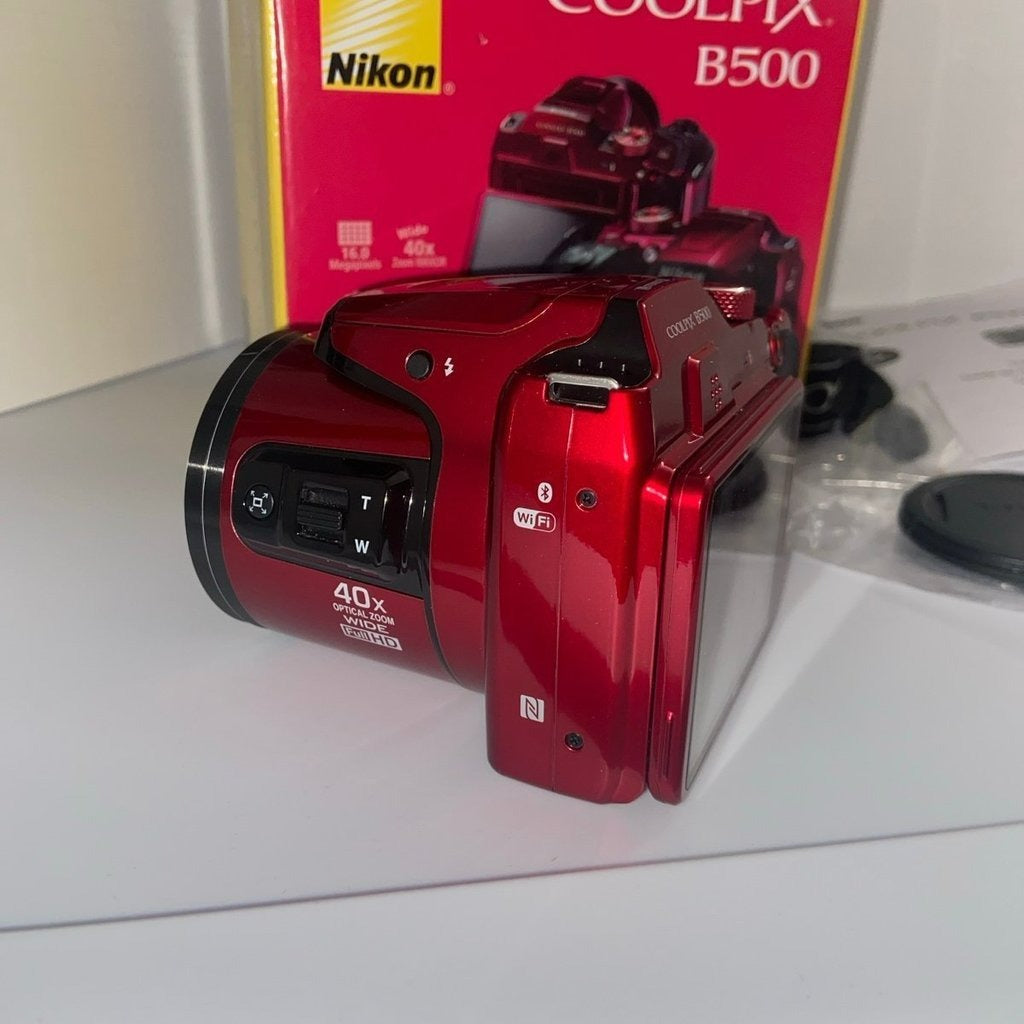 Nikon Coolpix B500 16 Mp Digital Camera Red Oa