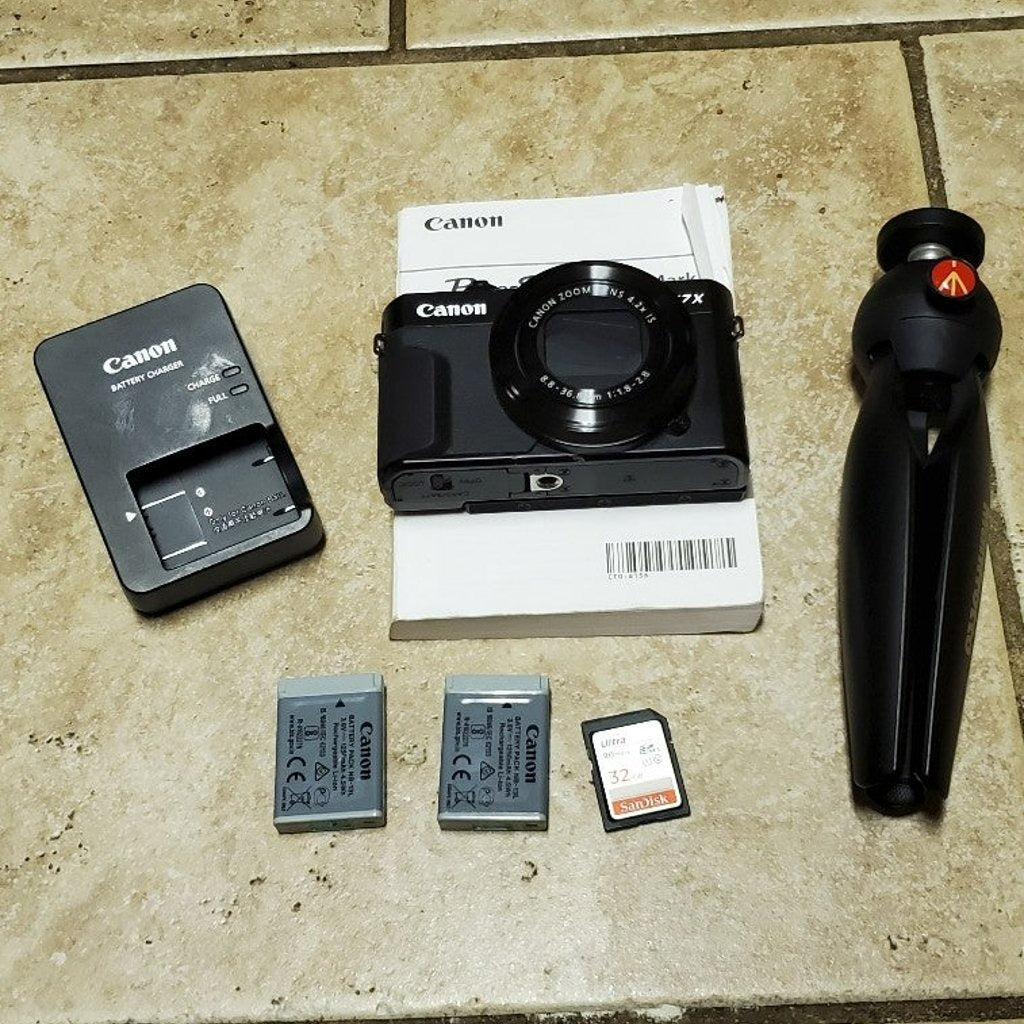Canon G7X Mark Ii With Tripod Wa