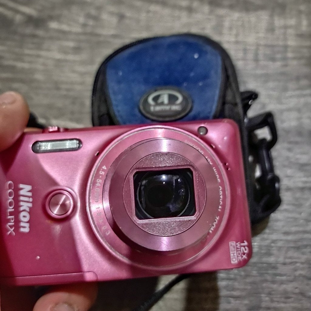 Nikon Coolpix S6900 Pk Digital Camera Glossy Pink 12X Optical Zoom 16 02Mp Wi Fi Zv