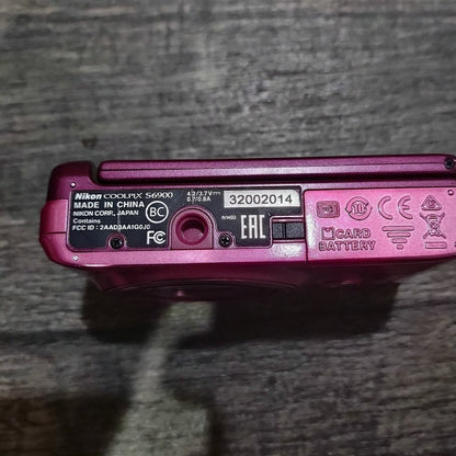 Nikon Coolpix S6900 Pk Digital Camera Glossy Pink 12X Optical Zoom 16 02Mp Wi Fi Zv