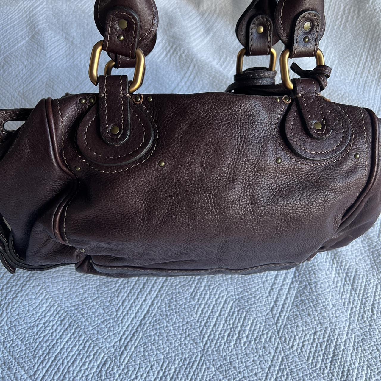 Brown Chloe Paddington Bag With Gold Hardware