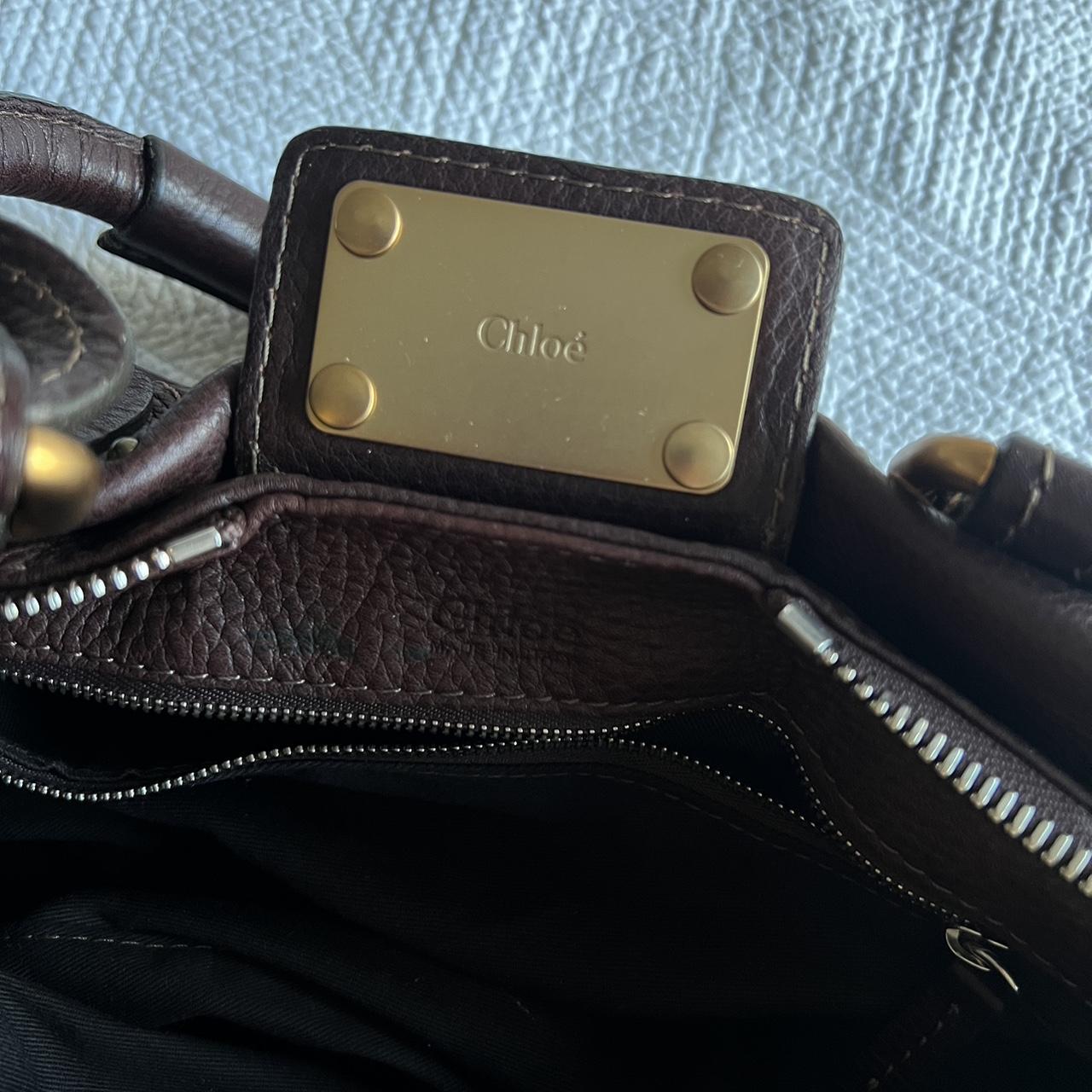 Brown Chloe Paddington Bag With Gold Hardware