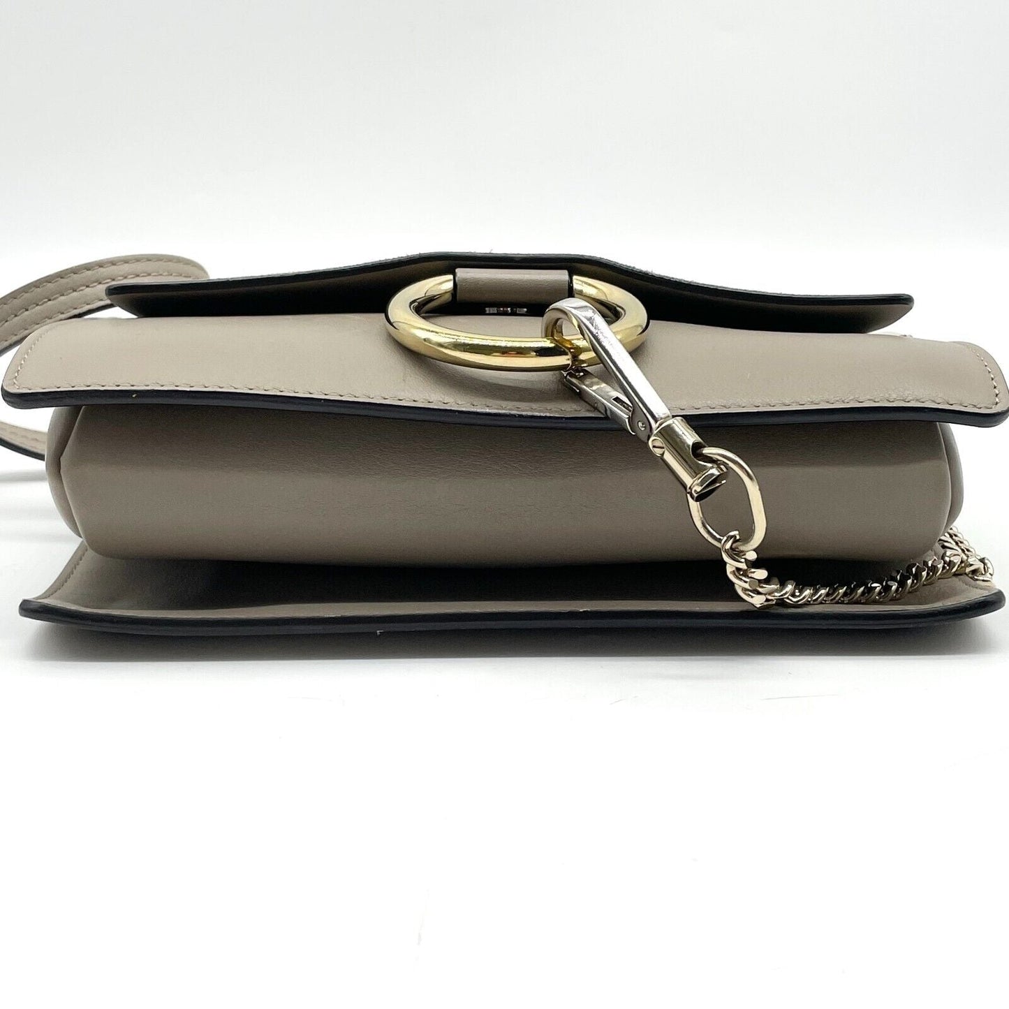 Chloe Faye Shoulder bag Suede Leather Y2K Beige Gold Hardware Crossbody