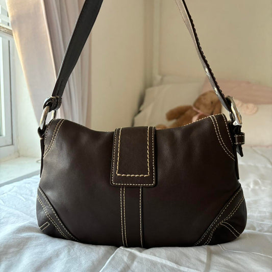 Brown Mini Coach Soho