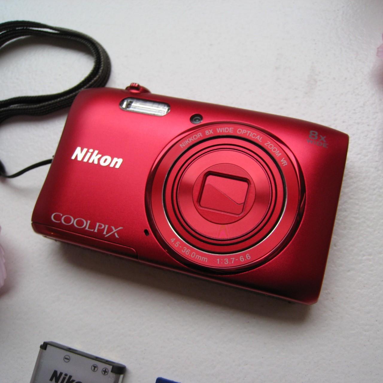 Red Nikon Coolpix S3600 Digital Camera Df