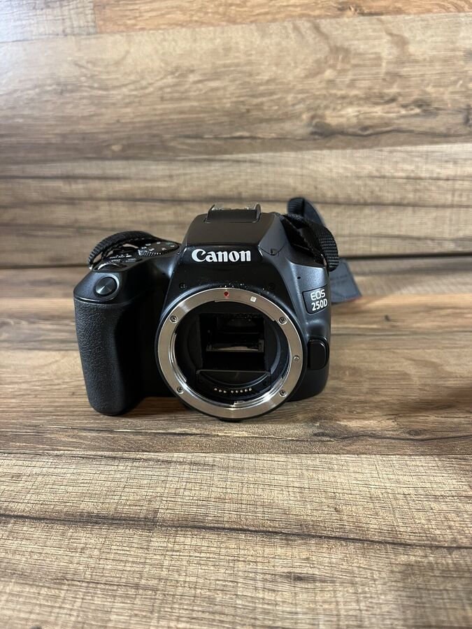 Canon Eos 250D 24.1Mp Digital Slr Camera W/ 18-55Mm F/3.5-5.6 Iii Lens & Charger