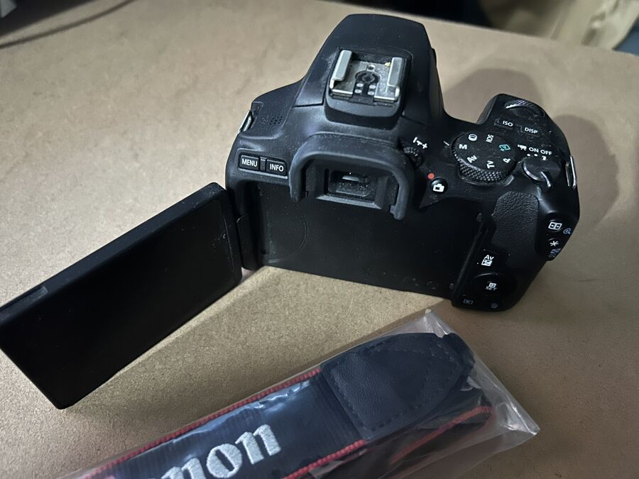 Canon Eos Rebel Sl3 24.1Mp Digital Camera Black W/ 18-55Mm Lens Low Shutter